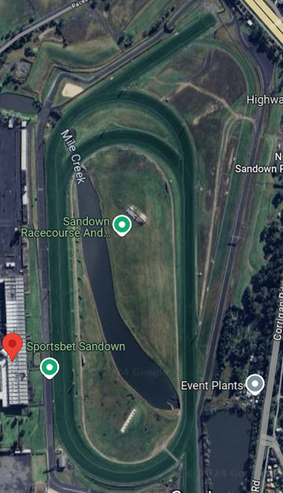 Sandown Racecourse Track Map